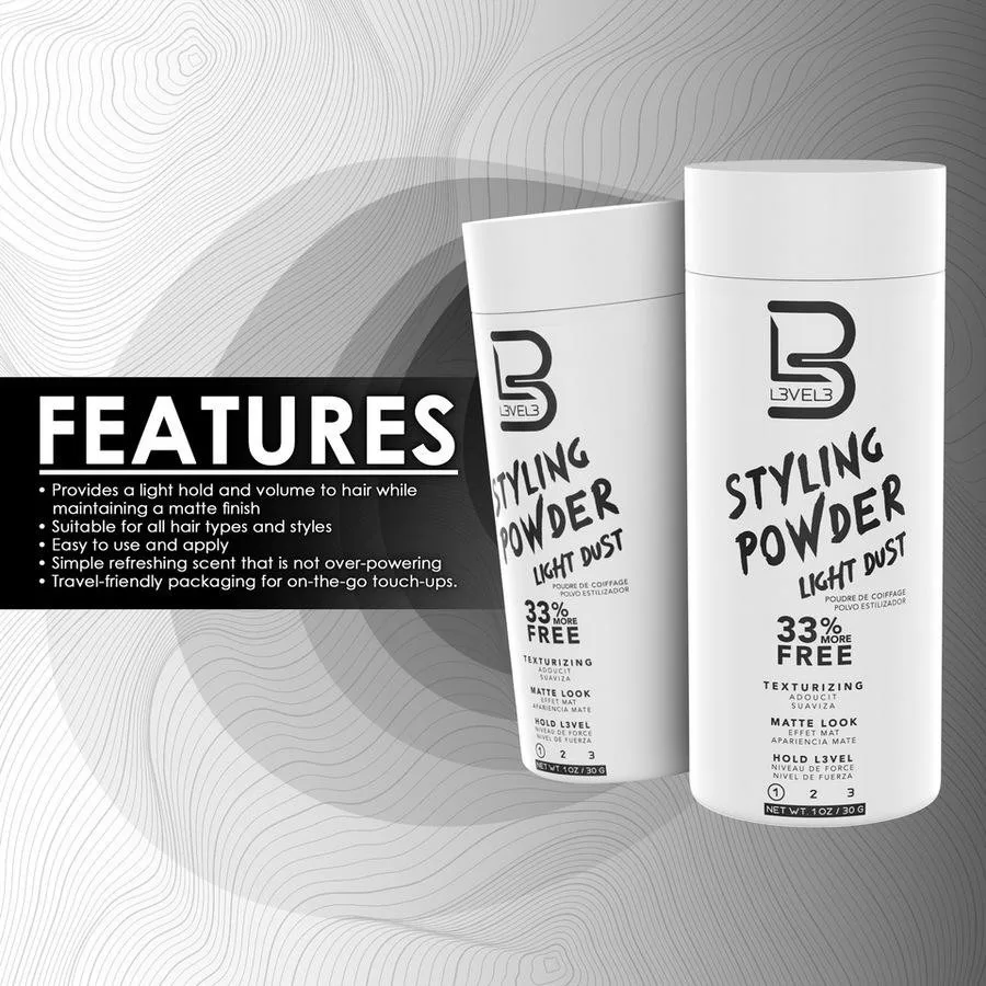 L3VEL3 Light Hold Styling Powder 30g - 2
